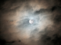 Clouded Full Moon